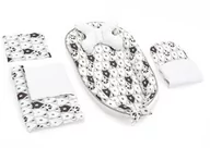 Akcesoria do wózków - Tutumi, Kokon do wózka, Materac, Poduszki, Kocyk, Bear, White Black, 5w1, zestaw - miniaturka - grafika 1