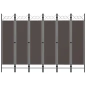 Parawany - Parawan 6-panelowy, antracytowy, 240 x 180 cm - miniaturka - grafika 1