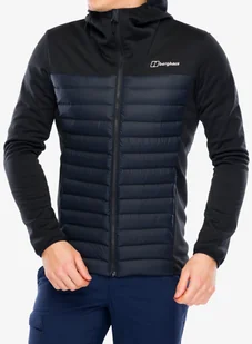 Kurtka hybrydowa Berghaus Vaskye Hooded Hybrid Jacket - black/black - Kurtki męskie - miniaturka - grafika 1