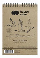 Szkolne artykuły papiernicze - GDD Szkicownik na spirali A6/80K Ptaki HAPPY COLOR - miniaturka - grafika 1