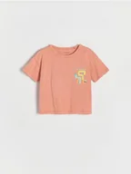 Bluzki dla niemowląt - Reserved - T-shirt oversize - brzoskwiniowy - miniaturka - grafika 1