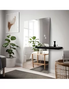 Nowoczesne stojące lustro nieregularne z półką - AGIS SHELF, Wymiary: 50x170 (wymiar półki 12x70) - Lustra - miniaturka - grafika 1