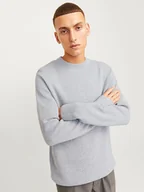 Swetry męskie - Jack & Jones Sweter "Milano" w kolorze jasnoszarym - miniaturka - grafika 1
