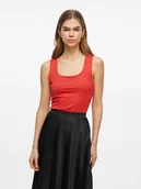 Koszulki i topy damskie - Vila Top w kolorze czerwonym - miniaturka - grafika 1