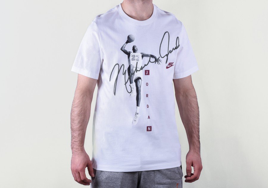 Nike Air Jordan Mj Photo Signature Tee White