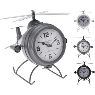 zegar stolowy helikopter metal 23 x 22 cm - Zegary - miniaturka - grafika 1