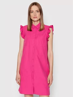 Sukienki - Vero Moda Sukienka koszulowa Signe 10265332 Różowy Regular Fit - grafika 1