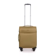 Walizki - Stratic Light + walizka z miękką obudową, walizka podróżna na kółkach, bagaż podręczny, zamek TSA, 4 kółka, możliwość rozszerzenia, khaki, 57 cm, 34- - miniaturka - grafika 1