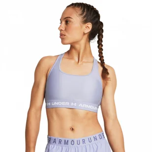 Biustonosz treningowy Under Armour UA Crossback Mid Bra - fioletowy - UNDER ARMOUR - Bielizna sportowa damska - miniaturka - grafika 1