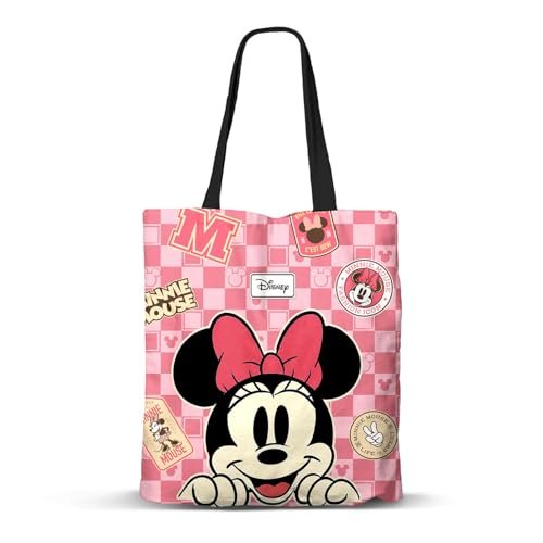 Disney Minnie Mouse Journey-Fan torba na zakupy, różowa, 33 x 40 cm, Różowa Myszka Minnie, Jeden rozmiar, Torba na zakupy FAN