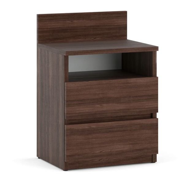 Szafka Nocna Stolik Nocny Wenge 40CM 2S Skrzynia Nakastlik Do Sypialni Loft