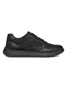 Geox Sneakersy "Portello" w kolorze czarnym - Trampki męskie - miniaturka - grafika 1