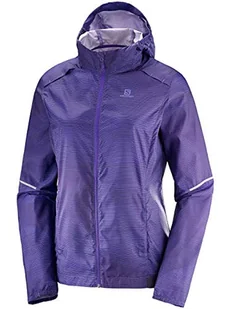 Salomon Damska kurtka Agile Windbreaker poliester, spadochronowy fioletowy/głęboki niebieski, duża - Kurtki damskie - miniaturka - grafika 1