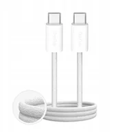 Kable USB - Kabel Puro Fabrik 4 240W w oplocie USB-C - USB-C 1m - biały - miniaturka - grafika 1
