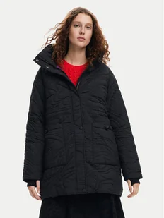 Desigual Kurtka zimowa Aarhus 24WWEWAC Czarny Regular Fit - Kurtki damskie - miniaturka - grafika 1
