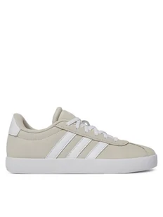 adidas Sneakersy Vl Court 3.0 K ID6312 Beżowy - Buty dla dziewczynek - miniaturka - grafika 1