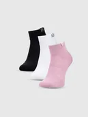 Skarpetki dla dzieci - 4F Skarpetki casual za kostkę (3-pack) dziewczęce 4FJWSS25USOCF347-91S Wielokolorowy Roz. 32-34 - miniaturka - grafika 1