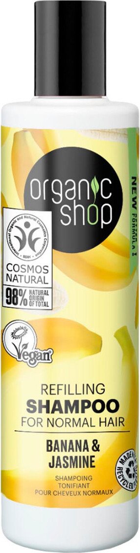 Organic Shop Banana Refillin Szampon do włosów normalnych 280ml