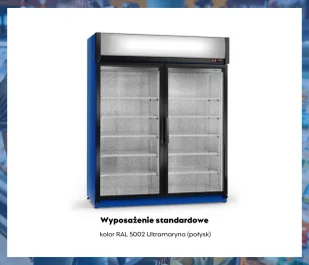 Szafa chłodnicza przeszklona SCh-SR 1400 /AG ECOline RAPA - Szafy i witryny chłodnicze - miniaturka - grafika 9