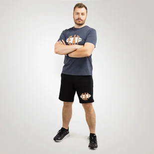 Emporio Armani Spodenki męskie EA7 Emporio Armani - Spodnie sportowe męskie - miniaturka - grafika 1