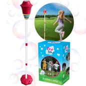 Bańki mydlane - Bańki mydlane, zestaw do robienia baniek LATARNIA LED ogrodowa, maszynka do baniek + płyn 115 ml - miniaturka - grafika 1