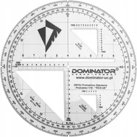 Przybory szkolne - Dominator, Wosjkowy kątomierz na mapę, Taktyczny, PROTRAKTOR V10 - miniaturka - grafika 1