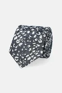 Krawaty i muchy męskie - Krawat Szary Wzór - miniaturka - grafika 1