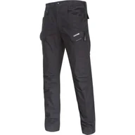 Odzież robocza - LAHTI PRO Spodnie ochronne bojówki slim fit czarne L - miniaturka - grafika 1
