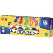 Astra Farby plakatowe 12 x 20 ml 83114901 - Przybory szkolne - miniaturka - grafika 1