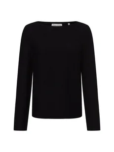 Marc O'Polo Sweter damski z dzianiny Kobiety Bawełna czarny jednolity, S - Swetry damskie - miniaturka - grafika 1