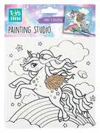 Zabawki kreatywne - STNUX, Canvas Unicorn Rainbow, zestaw do malowania - miniaturka - grafika 1