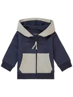 Bluzy i sweterki niemowlęce - Noppies Bluza "Moultrie" w kolorze granatowo-beżowym - miniaturka - grafika 1