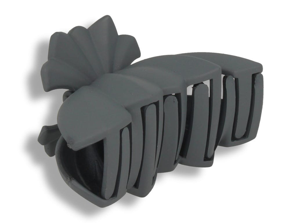 Klamra spinka do włosów szara muszla