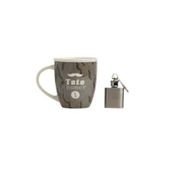 Breloki - Kubek i Brelok, Dzień Taty, Tata numer 1, 400 ml - miniaturka - grafika 1