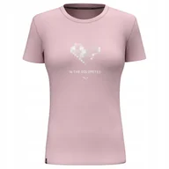 Koszulki i topy damskie - SALEWA KOSZULKA PURE HEART DRY 00-0000028638_6590 r S - miniaturka - grafika 1