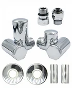 Zawory i kraniki - Zawór regulacyjny Integra lewy GZ1/2 chrom All in One - miniaturka - grafika 1