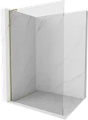 Ścianki i drzwi prysznicowe - Mexen Kioto L ścianka prysznicowa Walk-in 85 x 200 cm, transparent, złota - 800-085-103-50-00 - miniaturka - grafika 1