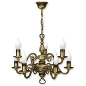 Lampy sufitowe - Lemir Świecznik żyrandol 9 - punktowy - Patyna 387/W9 426 / 387/W9 - miniaturka - grafika 1