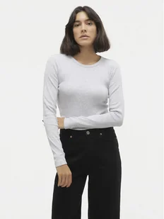 Vero Moda Bluzka Chloe 10306897 Szary Slim Fit - Bluzki damskie - miniaturka - grafika 1