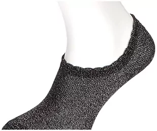 PIECES Damskie buty sportowe PCSEBBY Glitter Sneaker 1pack Socks NOOS błyszczące skarpety, Black/AOP: Silver Lurex, 36-38 - Skarpetki damskie - miniaturka - grafika 1