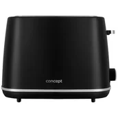 Tostery - Toster CONCEPT TE2075 Czarny - miniaturka - grafika 1