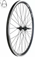 Koła rowerowe - Koło tylne 27,5" obręcz stożkowa czarna, piasta aluminiowa czarna, łożyska maszynowe na nakrętki, szprychy czarne - miniaturka - grafika 1
