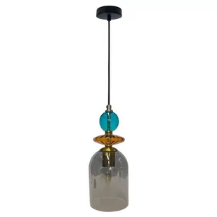 Tropea lampa wisząca 1xE27 czarna/dymiony LP-2004/1P M SM - Lampy sufitowe - miniaturka - grafika 1