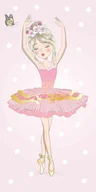 Okrycia kąpielowe dla dzieci - Ręcznik Plażowy 70X140 Ballerina Różowy Bawełniany Dziecięcy August 23 - miniaturka - grafika 1