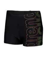 Kąpielówki dla chłopców - Arena Boy's Swim Short Graphic Trunks Dla dzieci i młodzieży, Black-soft Green, 10-11 anni - miniaturka - grafika 1