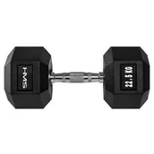 Hantle i ciężarki - HMS Hantla gumowana Hex Pro 22,5 kg 17-66-120 - miniaturka - grafika 1