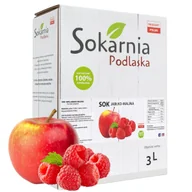 Soki i napoje niegazowane - SOK JABŁKO-MALINA 3l Tłoczony Idealny Do Posiłku Dostarcza Mikroelementy 3l - miniaturka - grafika 1