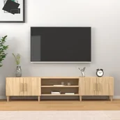 Szafki RTV - vidaXL Szafka pod TV, dąb sonoma, 180x31,5x40 cm - miniaturka - grafika 1