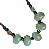 Naszyjniki - naszyjnik ceramiczny regulowany rękodzieło Boho - miniaturka - grafika 1