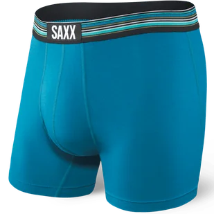 Bokserki męskie szybkoschnące SAXX VIBE Boxer Brief - niebieskie - Majtki męskie - miniaturka - grafika 1